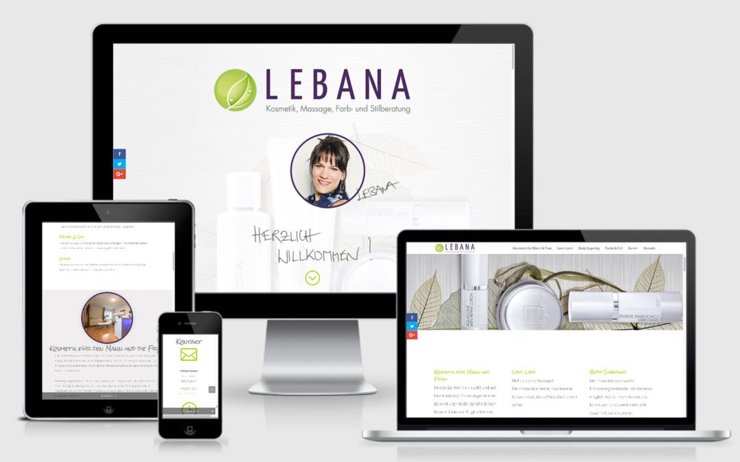 Webauftritt Lebana GmbH