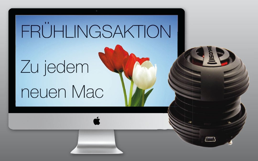 Frühlingsaktion: Zu jedem Mac ein Mini-Lautsprecher