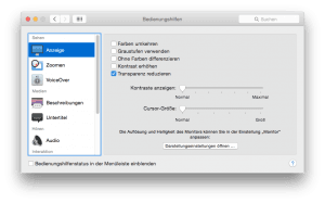 Transparenz reduzieren