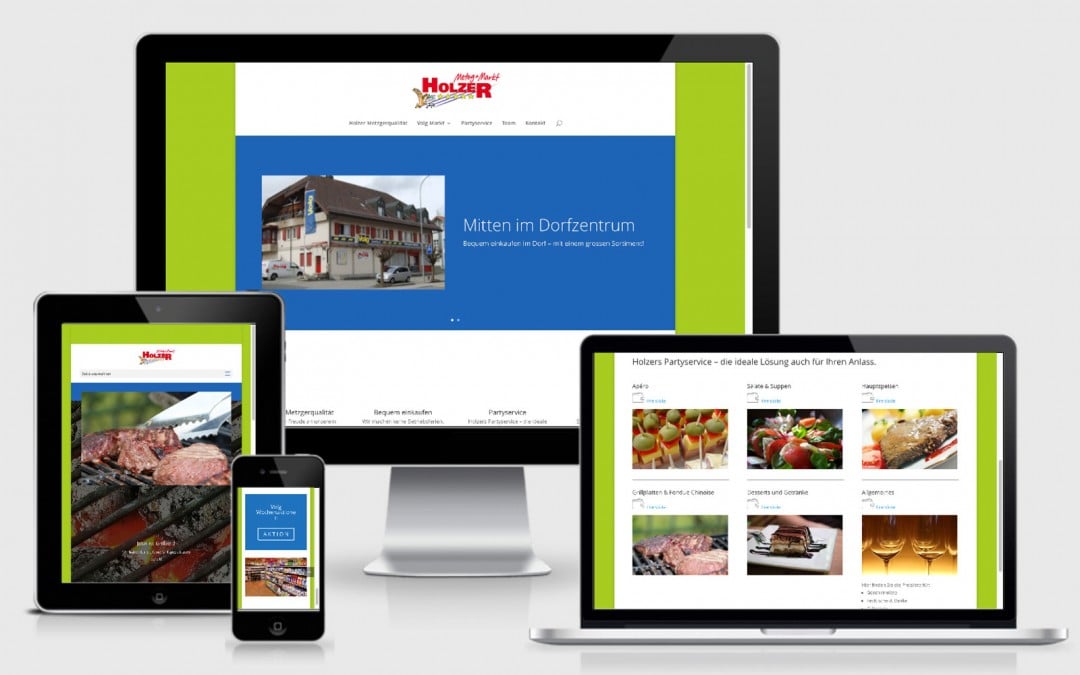 Webauftritt Metzgerei Holzer