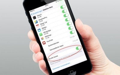 WLAN Assist in iOS 9: Datenvolume-Verbraucher!