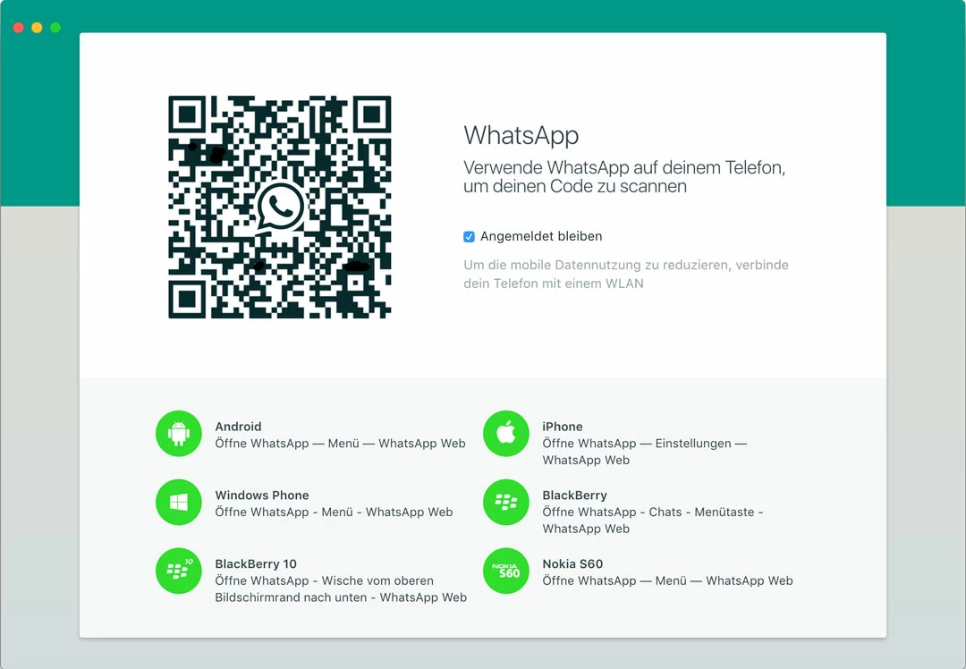 Anmeldung-WhatsApp