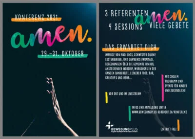 Flyer Konferenz «amen.»